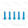 Red And Blue Cone Aluminum Screw For Drone